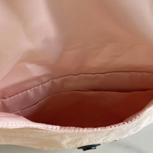 Lululemon Light Pink Curved Crossbody Bag